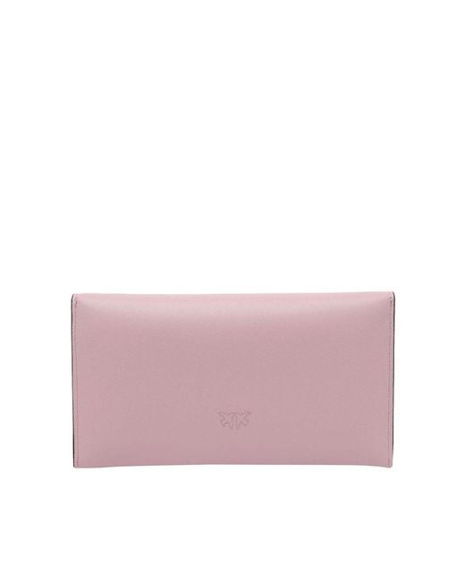 Pinko Pink Small Pouch Bag With Logo