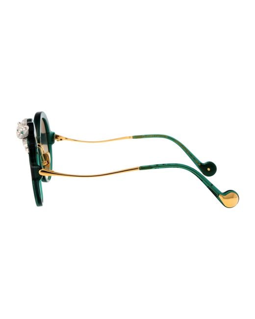 Anna Karin Karlsson Green Sunglasses Rose Et La Roue Crystal 07