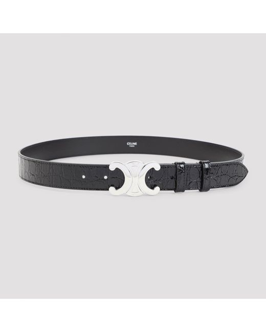 Céline Black Calf Leather Belt
