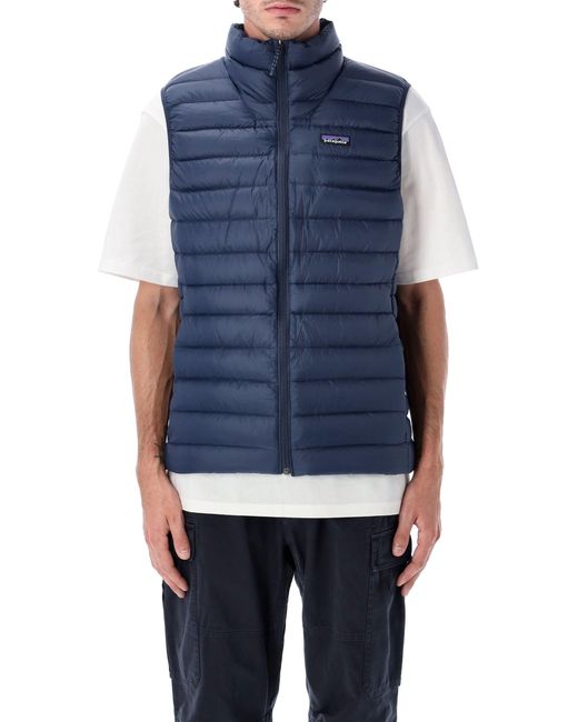 Patagonia Blue Down Sweater Padded Vest