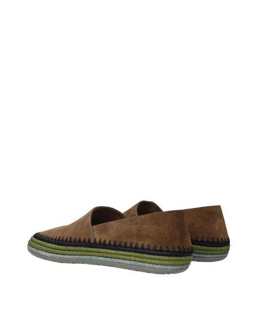 Loewe Green Slip On Rio Suede