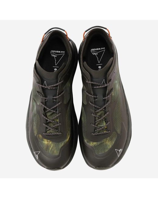 And Wander Multicolor Camouflage Nylon Sneakers Size 40
