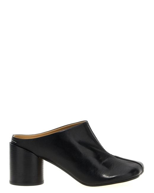 MM6 by Maison Martin Margiela Black 'Anatomic' Sabots