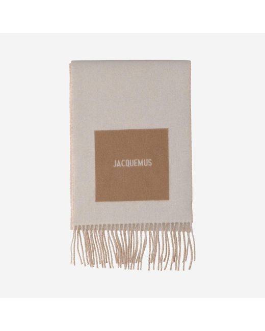 Rond Carré Bufanda Jacquemus de color White