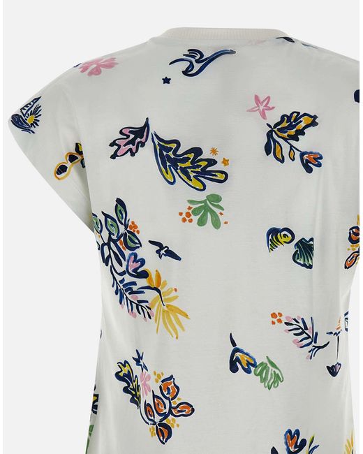 TIMO Camiseta de flores multicolores Marella de color Blue