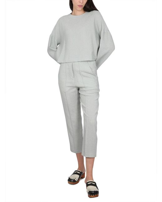 Alysi Gray Cropped Pants