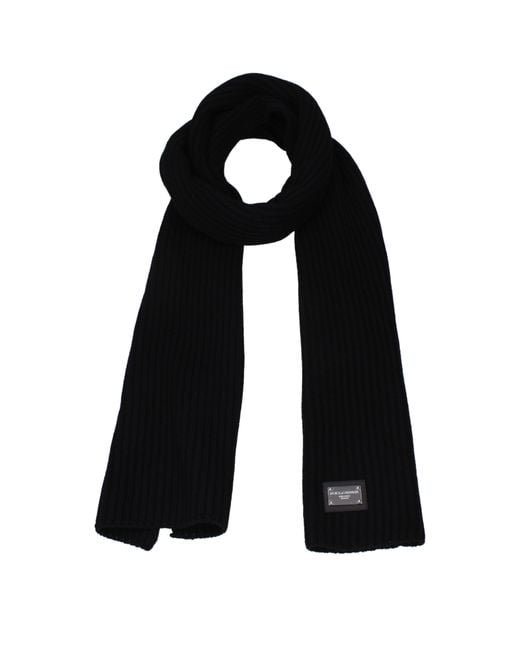 Dolce & Gabbana Black Dolce&Gabbana Scarves Virgin Wool