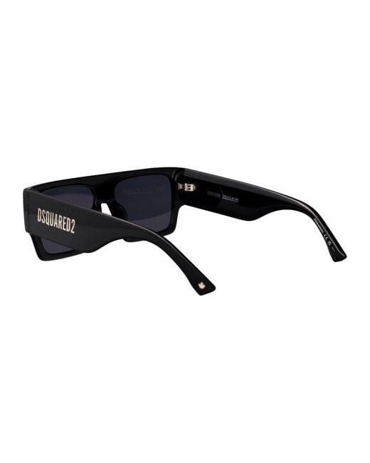 DSquared² Black Squared Sunglasses D2 0165/S 807 for men