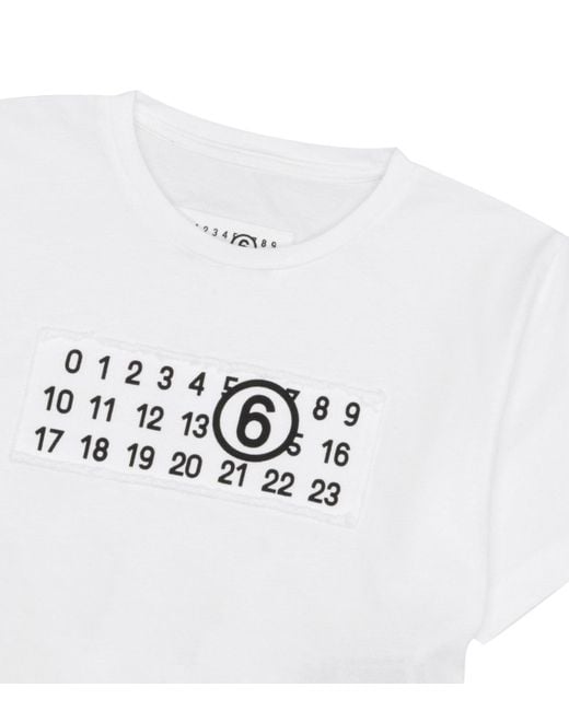 MM6 by Maison Martin Margiela T Shirts En Polos Wit in het White
