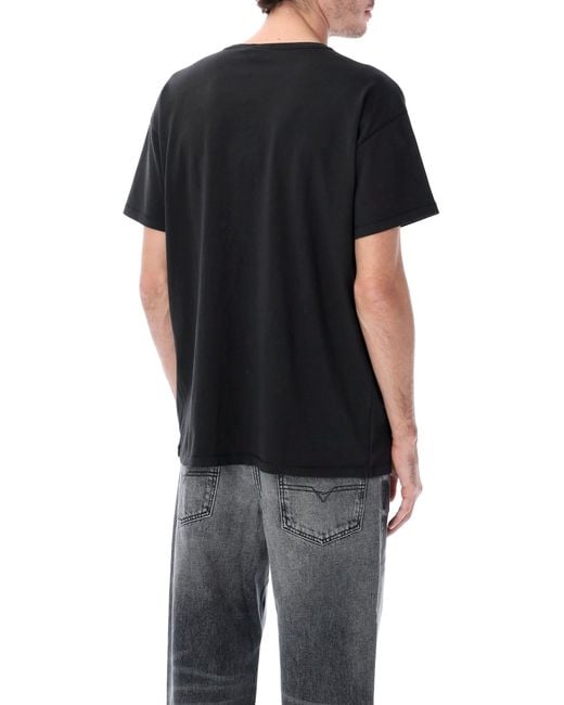 DIESEL Black T Shirts And Polos