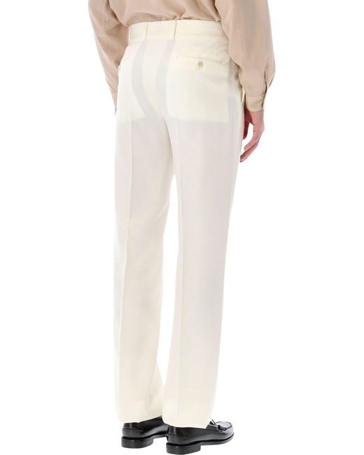 Lardini White Trousers for men