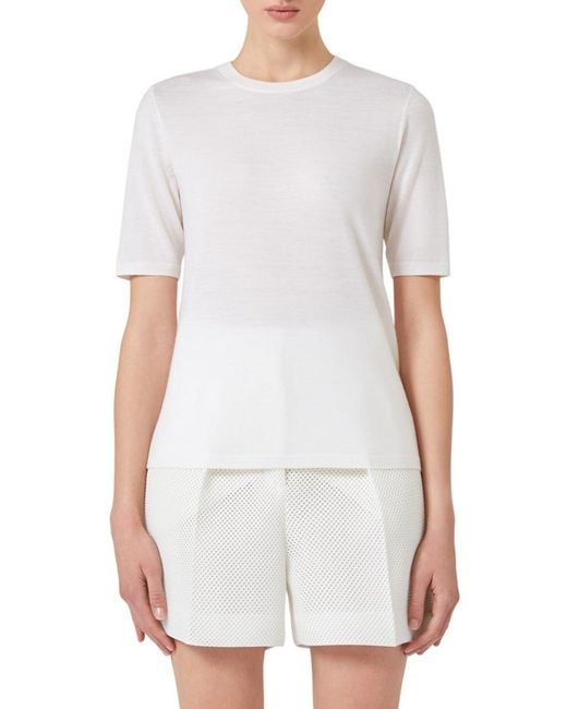 Max Mara Black Basic Wollpullover