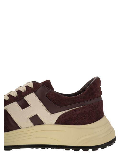 Entrenadores de ante Hyperlight Hogan de hombre de color Brown
