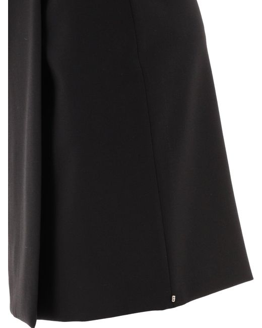 Max Mara Black Meris Wrap Skirt