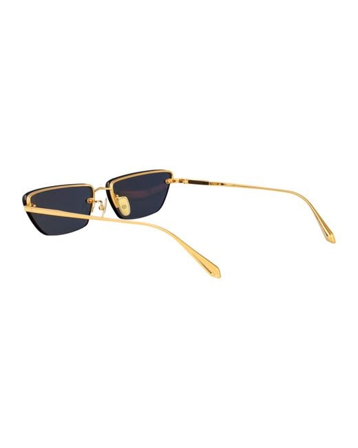 Linda Farrow Blue Sunglasses