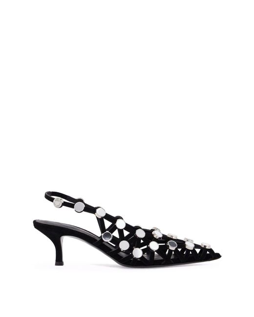 Grid Slingback Décol di The Attico in White
