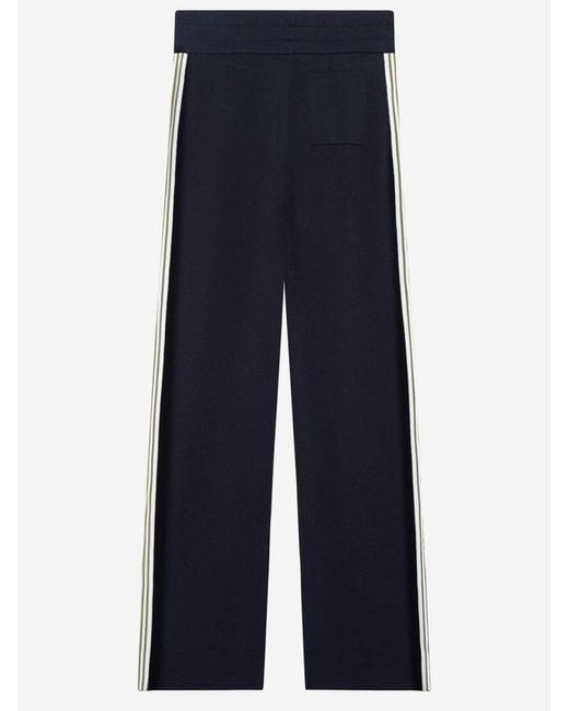 Autry Blue Viscose Knit Jogging Pants