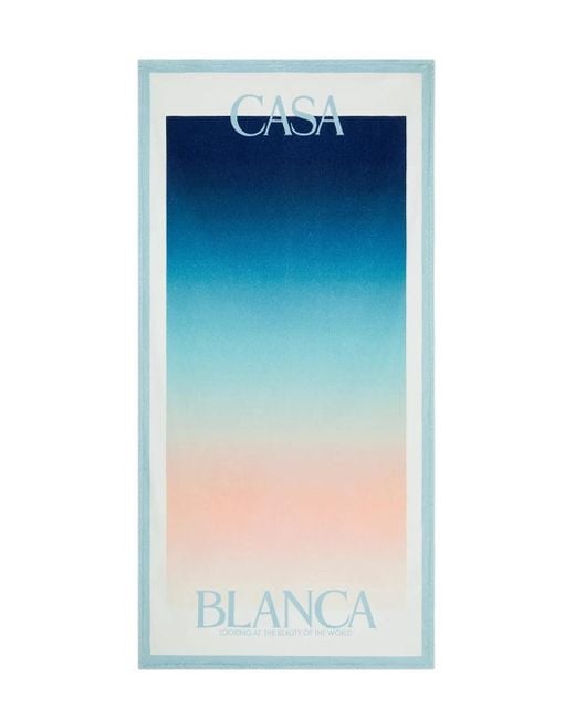 Casablanca Blue Beach Towel for men