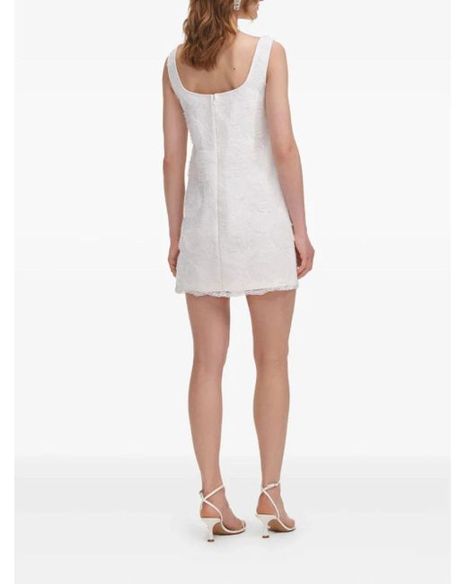 Self-Portrait Zelfportret Witte Mini -jurk in het White