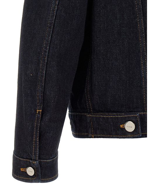 Fendi Crest Jacket in het Blue voor heren