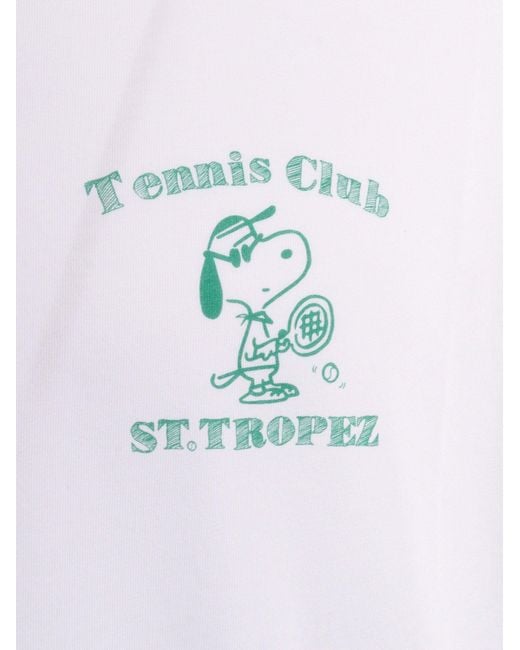Bl'ker White T Shirt Mc Grafica "St.Tropez"