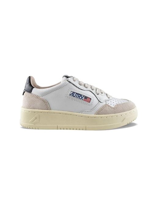 Autry White Medalist Sneakers