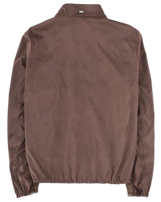 Herno Brown Bomber Jacket for men