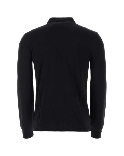 Polo Ralph Lauren Black Piquet Polo Shirt