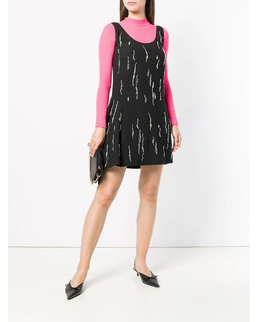 Prada Black Sablè Satin Dress
