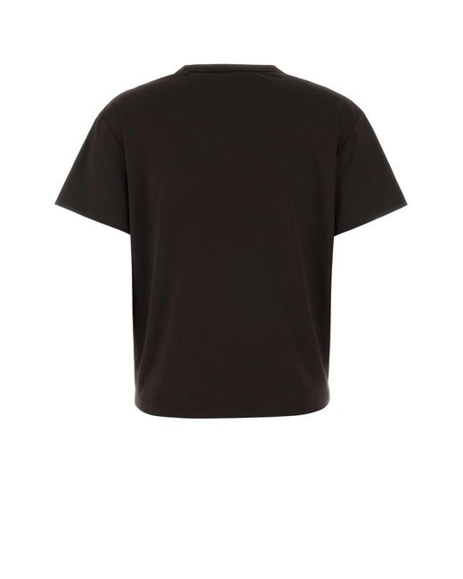 Jil Sander Black Dark Stretch Polyester T-Shirt
