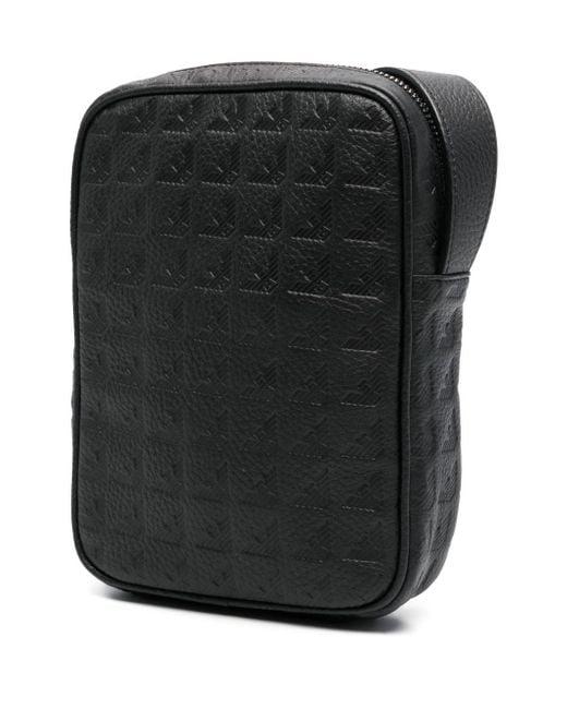 Emporio Armani Exclusive Black Logo Leather Pouch for men