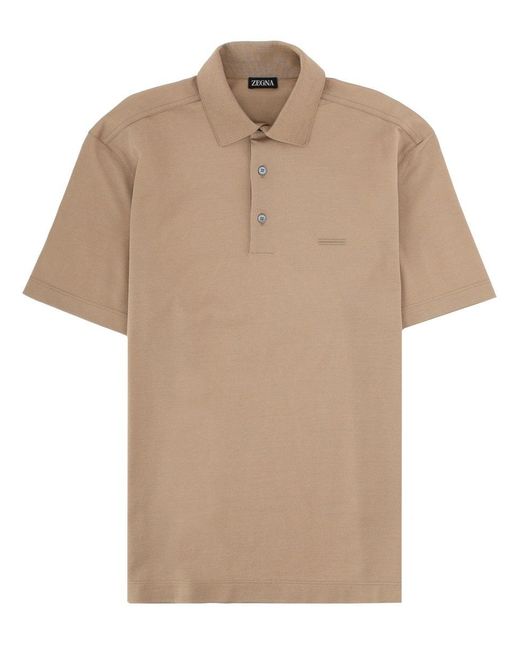 Zegna Natural Polo Regular Fit
