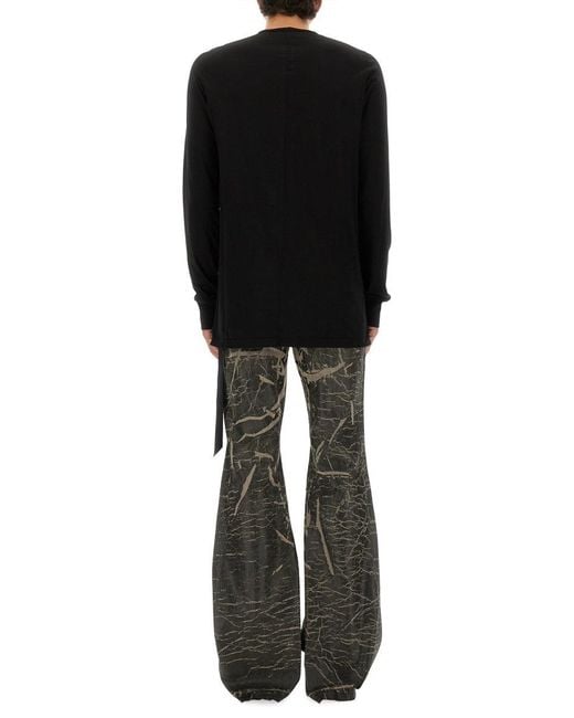 Rick Owens Black Long Sleeved T Shirt