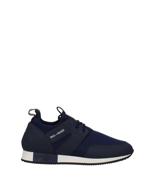 Paul & Shark Blue Sneakers Fabric/ Marine for men