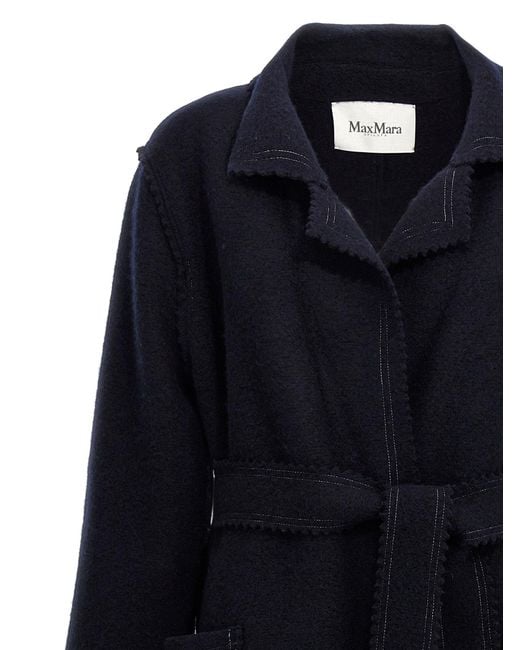 Max Mara Black 'Jene' Coat