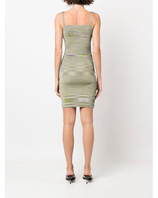 Isa Boulder Green Ripped Seams Dress for men