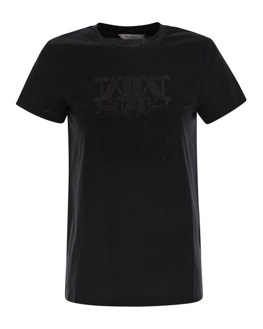 Max Mara Black Giovane besque T -Shirt in Baumwolle