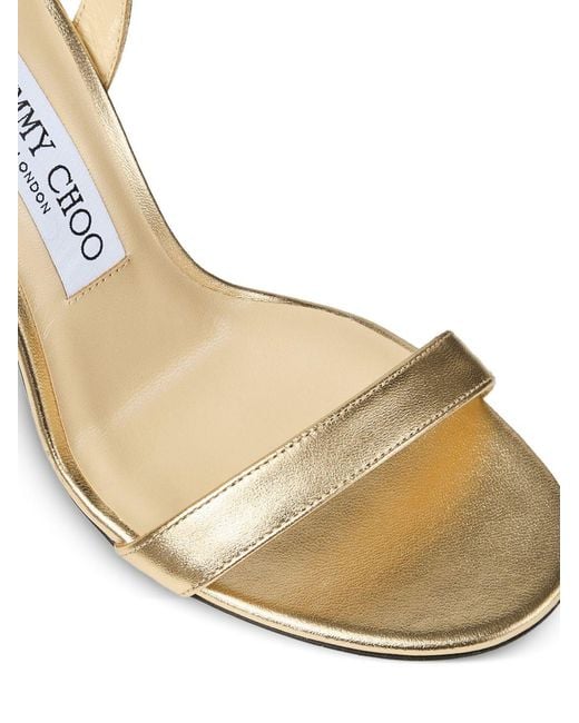 Jimmy Choo Metallic Jenn Leather Sandals