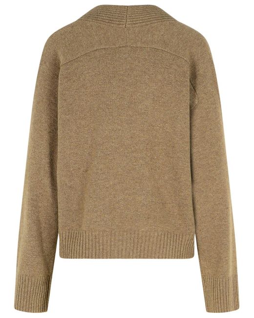 Loulou de Saison Natural Cashmere Cardigan Mole Melange