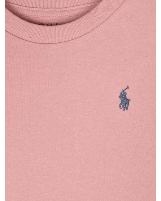 Polo Ralph Lauren Pink Ss Cn-Tops-T-Shirt