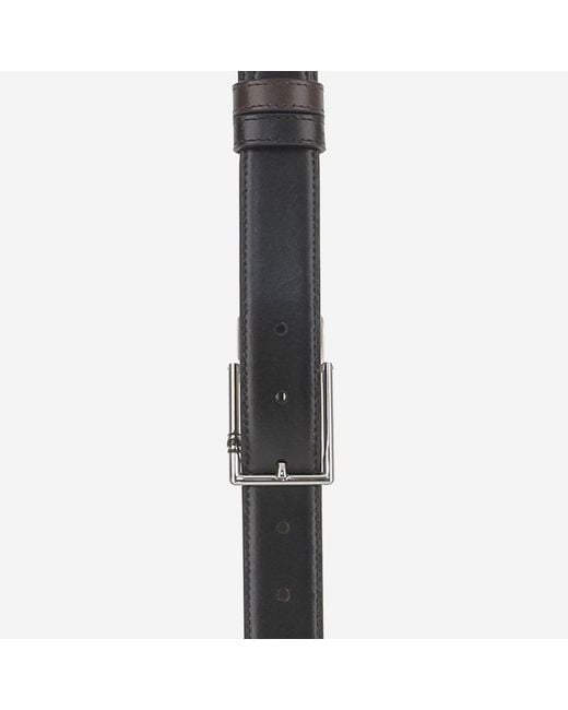 Montblanc Black Reversible Leather Belt for men