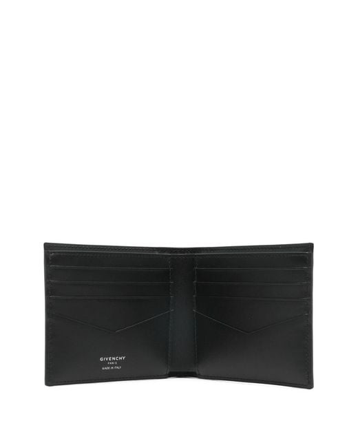 Givenchy Black Leather Bifold Wallet for men