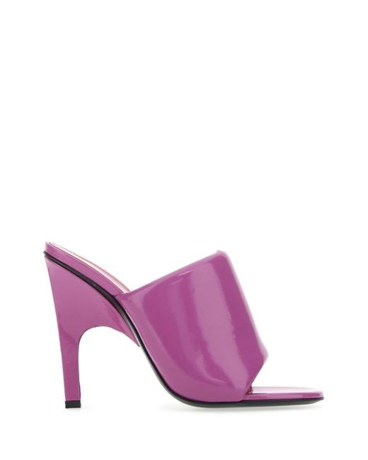 The Attico Purple Eco Varnish Rem Mules for men