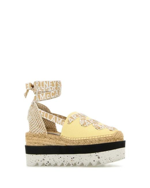 Stella McCartney Natural Canvas Gaia Espadrilles