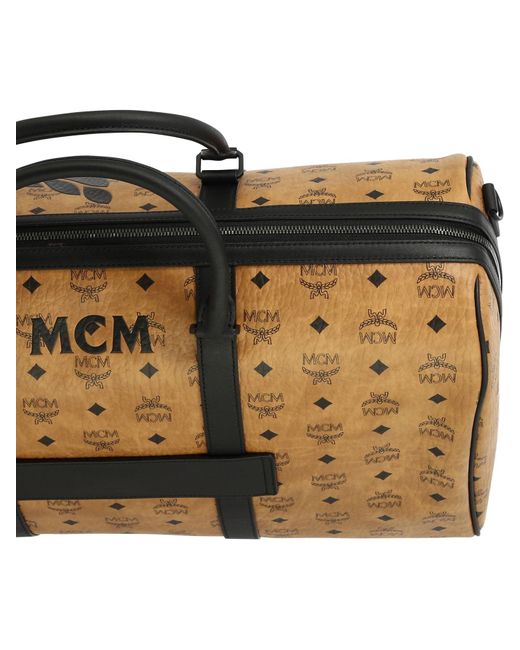 MCM Brown "Ottomar" Duffle Bag