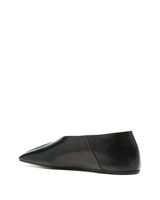 Jil Sander Black Leather Ballets for men