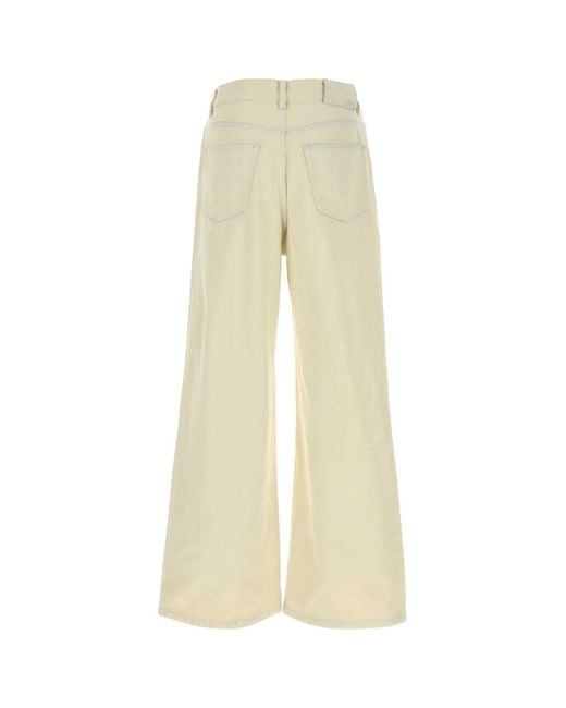 A.P.C. Natural Ivory Denim Clyde Jeans for men