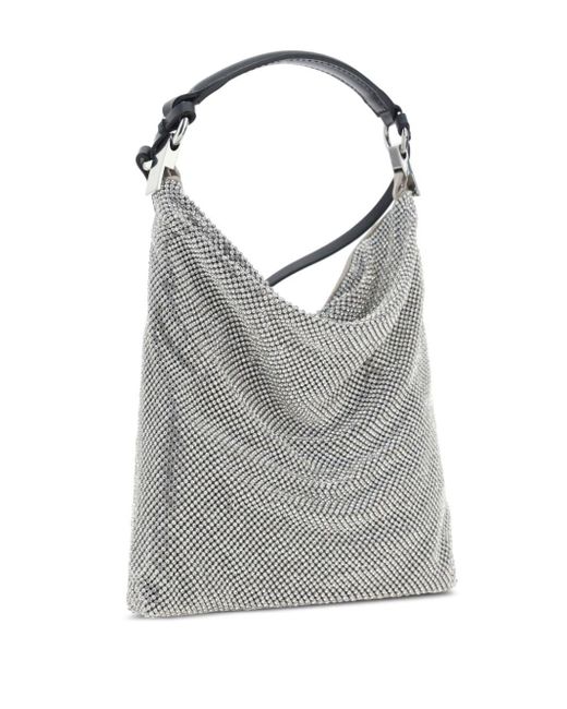 Benedetta Bruzziches Gray Bella Ciao Shoulder Bag