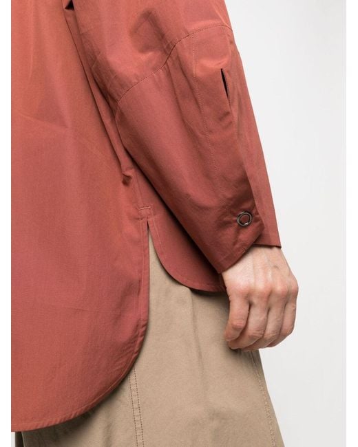 Studio Nicholson Red Oversized Shirt