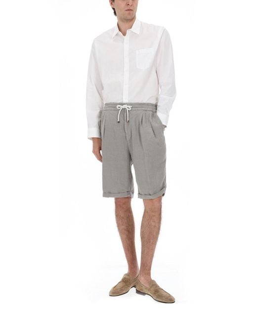 Brunello Cucinelli Gray Shorts for men